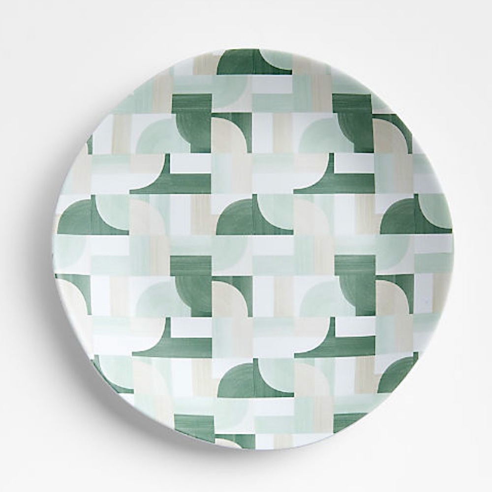 New! Crate&Barrel Marin Melamine Salad Appetizer Plate - Picture 1 of 4